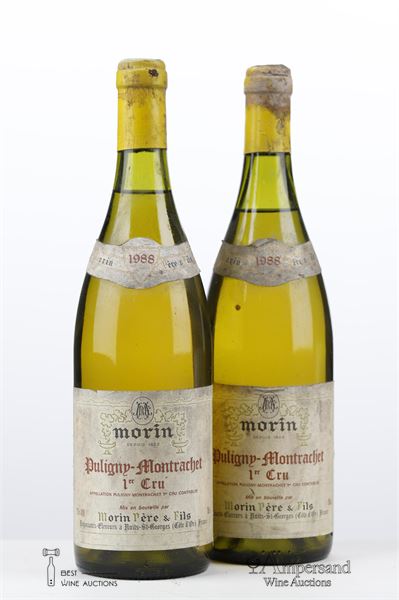 PULIGNY MONTRACHET 1 ER CRU 1988 - Morin - 2 Bottles