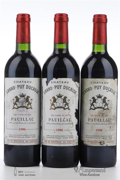 GRAND PUY DUCASSE 1996 - Mc - 3 Bottles