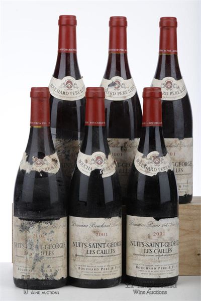 NUITS ST GEORGES LES CAILLES 2001 - Bouchard - 6 Bottles