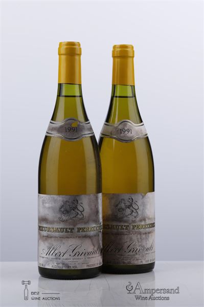 MEURSAULT PERRIERES 1991 - Albert Grivault - 2 Bottles