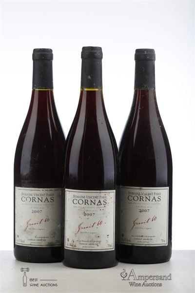 CORNAS GRANIT 60 VIEILLES VIGNES 2007 - Vincent Paris - 3 Bottles