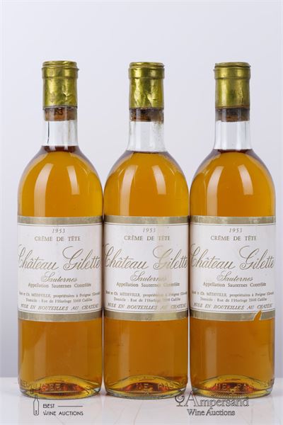 GILETTE CREME DE TETE 1953 - Mc - 3 Bottles