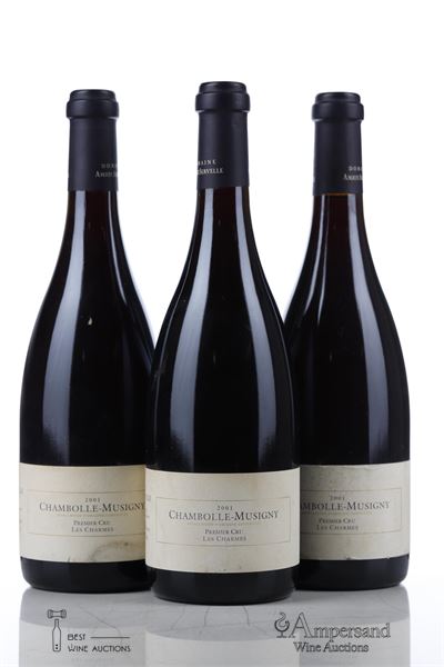 CHAMBOLLE MUSIGNY LES CHARMES 2001 - Amiot Servelle - 3 Bottles