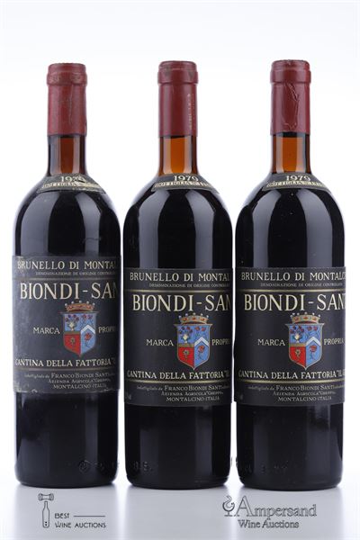 BRUNELLO DI MONTALCINO 1979 - Biondi Santi - 3 Bottles