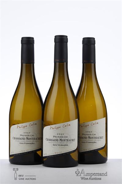 CHASSAGNE MONTRACHET BLANC LES VERGERS 2009 - Philippe Colin - 3 Bottles