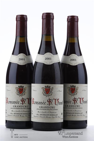 ROMANEE ST VIVANT 2001 - Hudelot Noellat - 3 Bottles