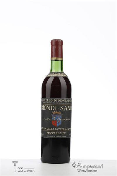 BRUNELLO DI MONTALCINO RISERVA IL GREPPO 1968 - Biondi Santi - 1 Bottle