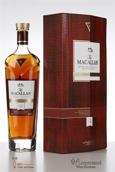 MACALLAN RARE CASK NV - Macallan - The 1824 Series - 2018 Release  - Batch N°1 - Alc 43% - 1 Bottle - Oc 1