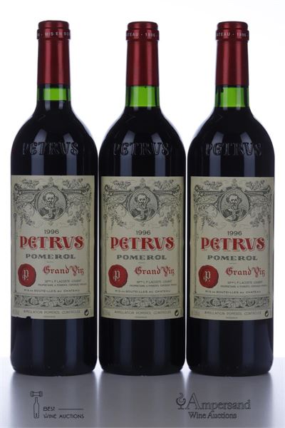 PETRUS 1996 - 3 Bottles in Owc 6