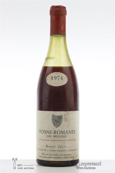 VOSNE ROMANEE LES BRULEES 1974 - Henri Jayer - 1 Bottle