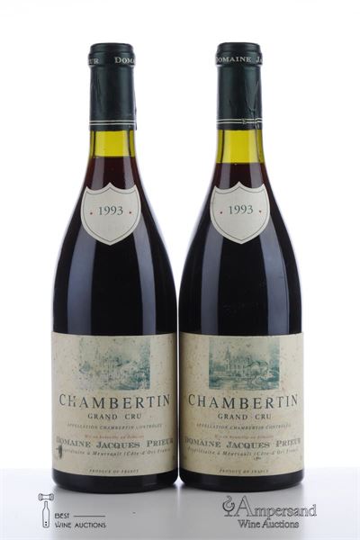 CHAMBERTIN 1993 - Jacques Prieur - 2 Bottles