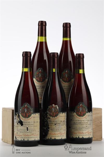 SAVIGNY LES BEAUNE LES NARBANTONS 1989 - Dominique Dubois d'Orgeval - 5 Bottles
