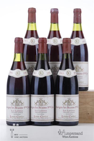 SAVIGNY LES BEAUNE LES LAVIERES 1983 - Louis Cuvier - 6 Bottles