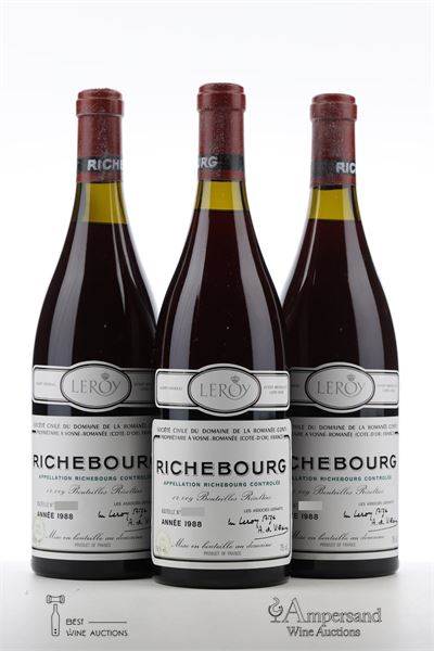 RICHEBOURG 1988 - Domaine de la Romanee Conti - 3 Bottles