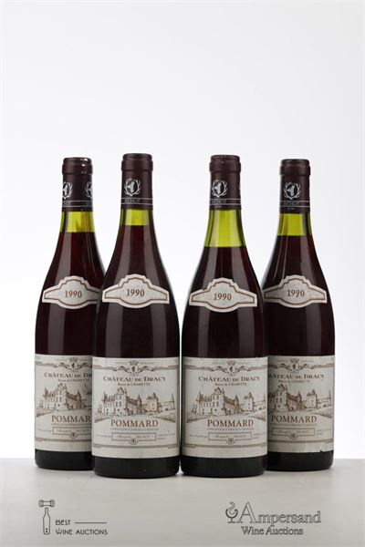 POMMARD 1990 - Baron de Charette - Albert Bichot - 4 Bottles