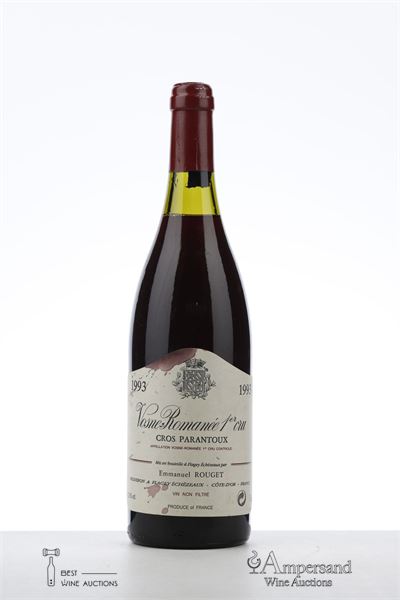 VOSNE ROMANEE CROS PARANTOUX 1993 - Emmanuel Rouget - 1 Bottle