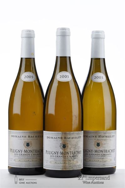 PULIGNY MONTRACHET LES GRANDS CHAMPS 2005 - Vincent Bachelet - 3 Bottles