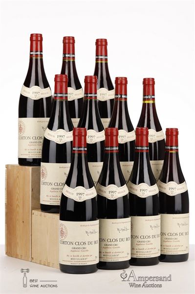 CORTON CLOS DU ROI 1997 - Moillard - 11 Bottles