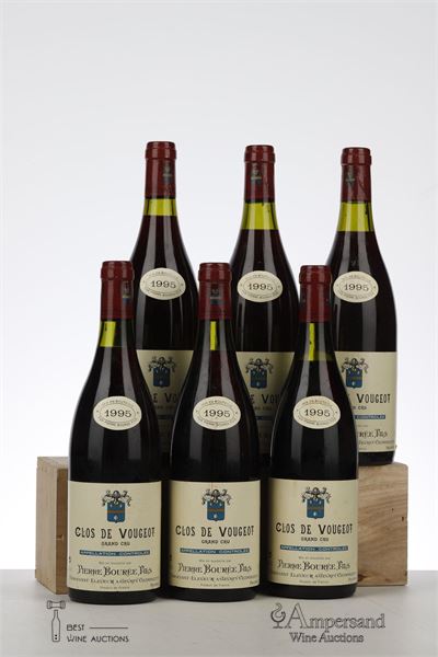 CLOS VOUGEOT 1995 - Pierre Bouree - 6 Bottles