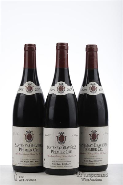 SANTENAY LES GRAVIERES 2005 - Roger Belland - 3 Bottles
