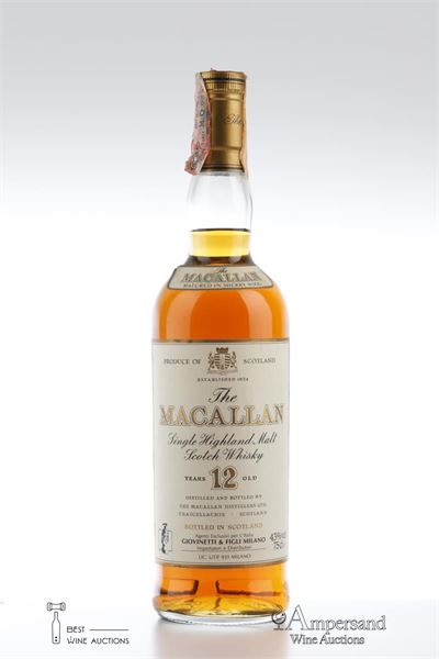 MACALLAN 12 Y - Giovinetti - Alc 43% - 1 Bottle