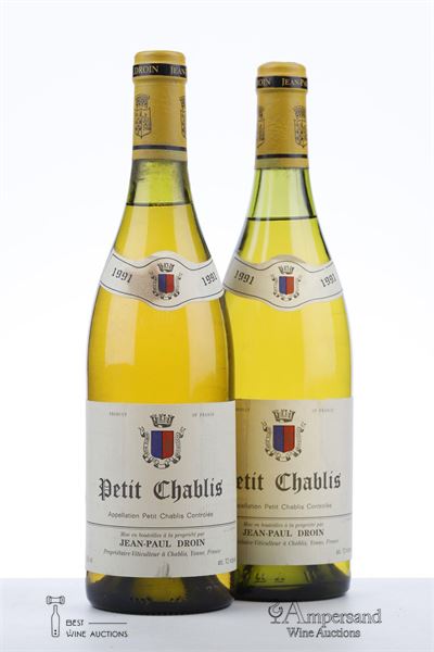 PETIT CHABLIS 1991 - Jean Paul Droin - 2 Bottles