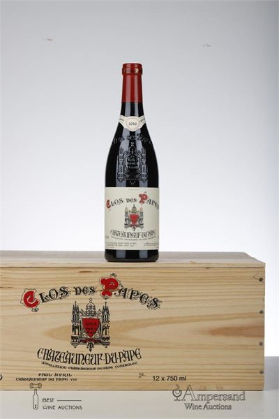 CHATEAUNEUF DU PAPE CLOS DES PAPES 2016 - Paul Avril - 12 Bottles - Owc 12