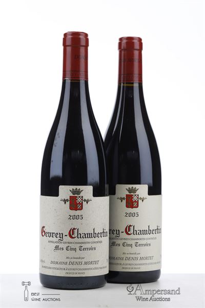 GEVREY CHAMBERTIN MES CINQ TERROIRS 2005 - Denis Mortet - 2 Bottles