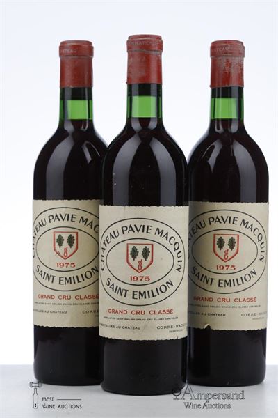PAVIE MACQUIN 1975 - Mc - 3 Bottles