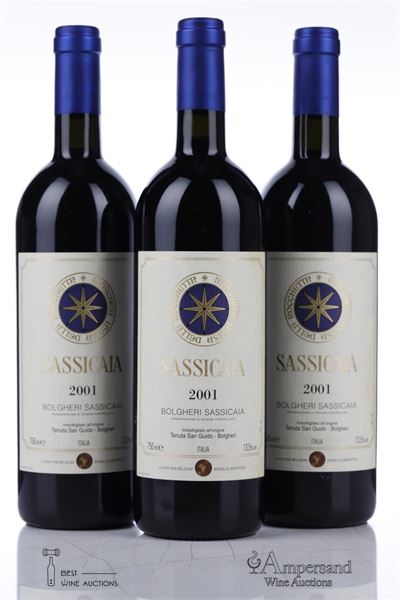SASSICAIA 2001 - Tenuta San Guido - 3 Bottles