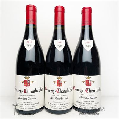 GEVREY CHAMBERTIN MES CINQ TERROIRS 2014 - Denis Mortet - 3 Bottles