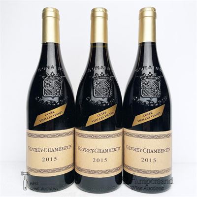 GEVREY CHAMBERTIN VIEILLES VIGNES 2015 - Philippe Charlopin - 3 Bottles