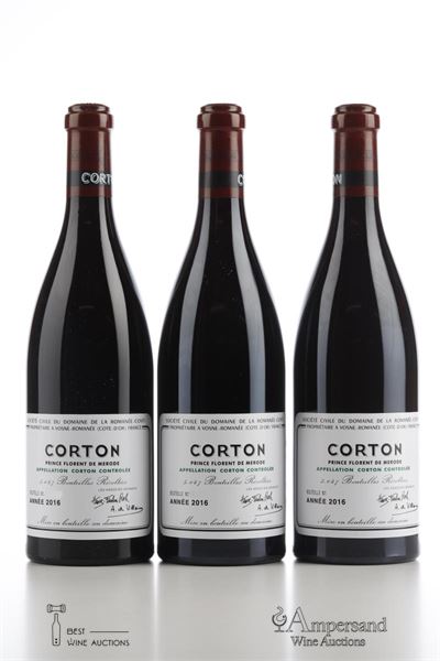CORTON 2016 - Domaine de La Romanee Conti - 3 Bottles - Owc 6