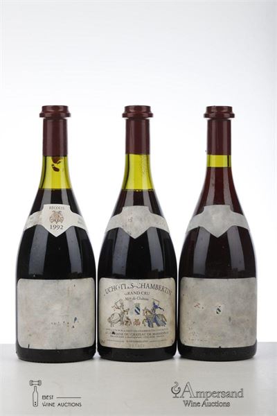 RUCHOTTES CHAMBERTIN 1992 - Chateau de Marsannay - 3 Bottles