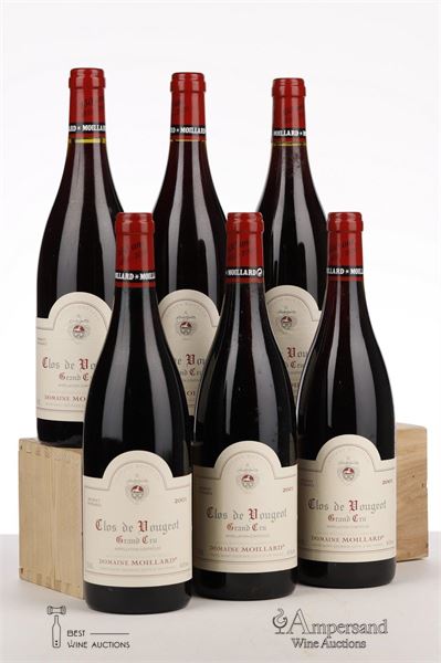CLOS DE VOUGEOT 2001 - Moillard - 6 Bottles - Owc 6