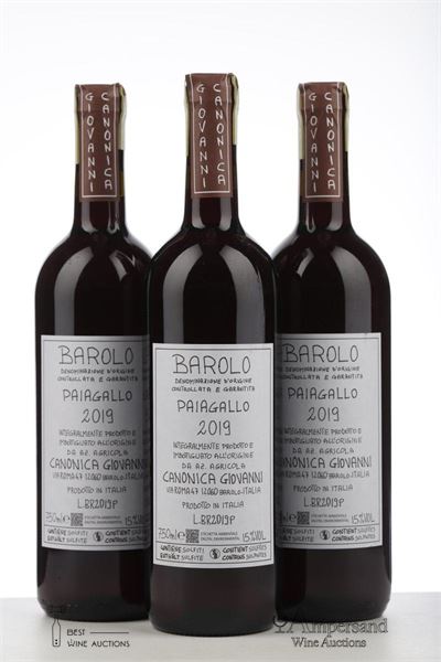 BAROLO PAIAGALLO 2019 - Canonica - 3 Bottles