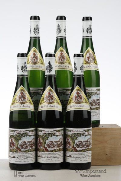 MAXIMIN GRUNHAUSER ABTSBERG RIESLING SPATLESE TROCKEN 1993 - MAXIMIN GRUNHAUSER - 6 Bottles