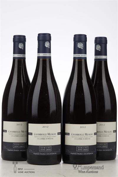 CHAMBOLLE MUSIGNY LA COMBE D'ORVEAU 2012 - Anne Gros - 4 Bottles