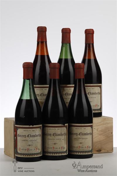 GEVREY CHAMBERTIN 1961 - Coron - MB - 6 Bottles