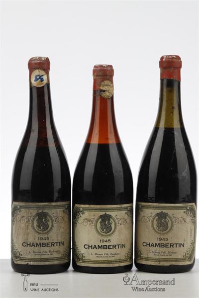 CHAMBERTIN 1945 - L. Moreau - 3 Bottles