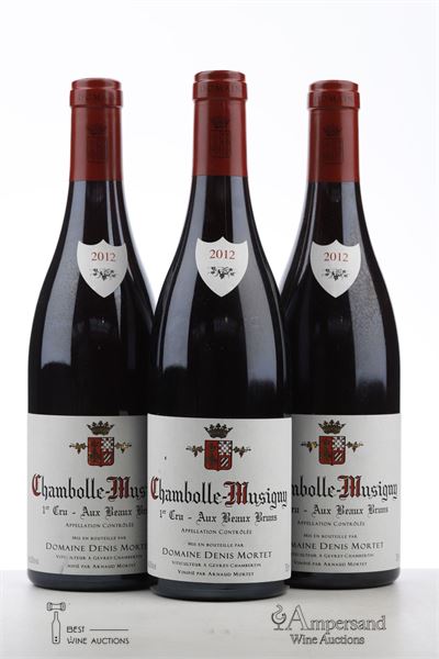 CHAMBOLLE MUSIGNY AUX BEAUX BRUNS 2012 - Denis Mortet - 3 Bottles