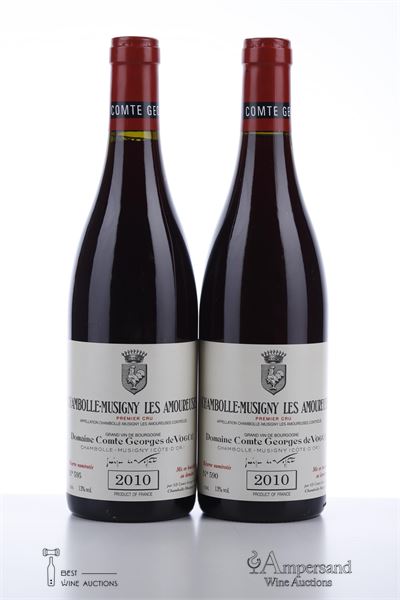 CHAMBOLLE MUSIGNY LES AMOUREUSES 2010 - Comte de Vogue - 2 Bottles