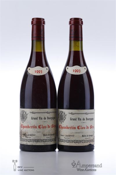 CHAMBERTIN CLOS DE BEZE 1993 - Dominique Laurent - 2 Bottles