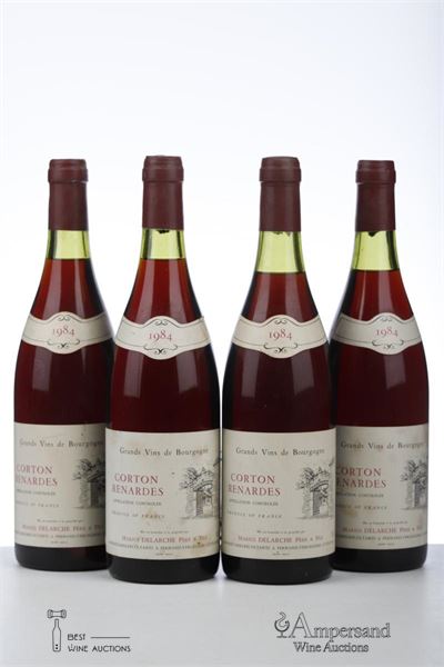 CORTON RENARDES 1984 - Marius Delarche - 4 Bottles