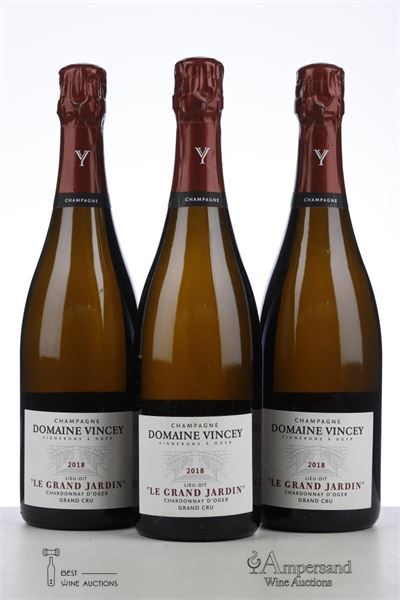 VINCEY LE GRAND JARDIN 2018 - Vincey - Dégorgement 10/2022 - 3 Bottles