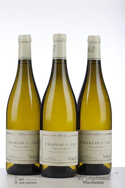 CHABLIS MONT DE MILIEU 2014 - Verget - 3 Bottles