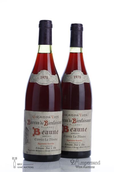 BEAUNE GREVES CUVEE LE BLANC 1978 - Labaume Aine - 2 Bottles