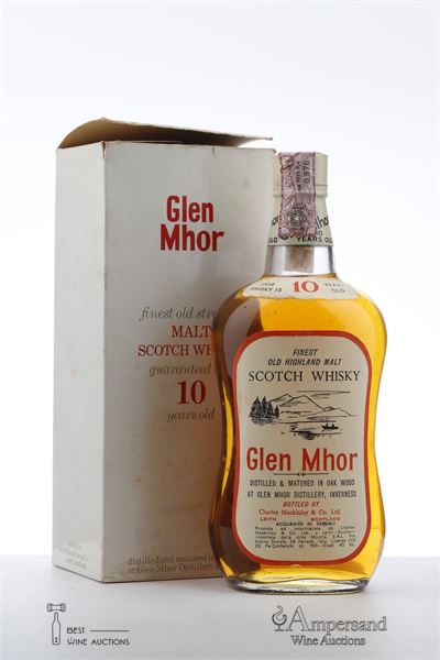 GLEN MHOR 10 Y NV - Charles Mackinlay - Imported by Moccia - Bottled in 70ties - 43% - 1 Bottle - Oc 1