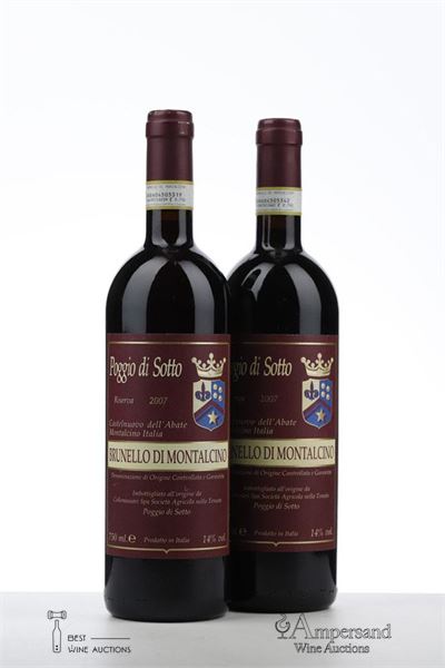 BRUNELLO DI MONTALCINO RISERVA 2007 - Poggio di Sotto - 2 Bottles