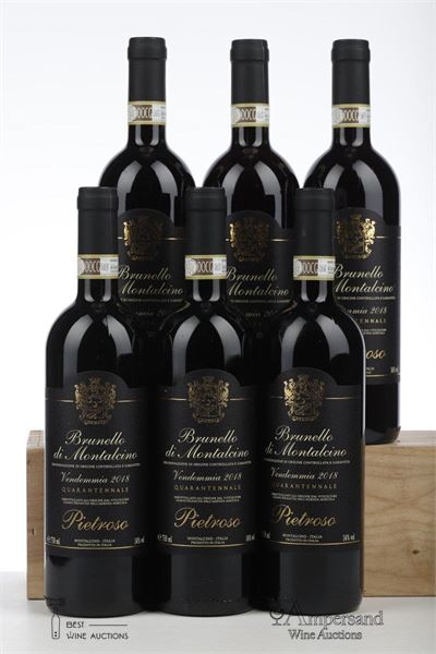 BRUNELLO DI MONTALCINO QUARANTENNALE 2018 - Pietroso - 6 Bottles